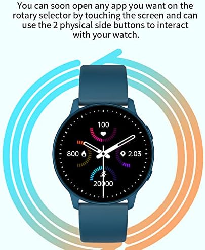 Yiisu Smart Watch, SmartWatch IP68 Atividade à prova d'água com telha cor de colorido Touching Screen Freqüência cardíaca Monitor de sono para Andro