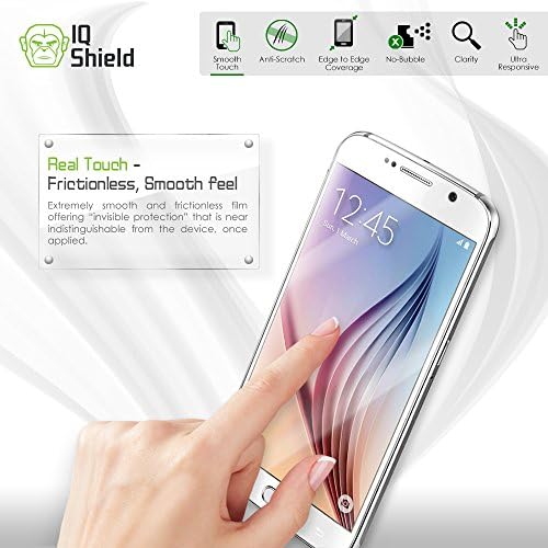 Protetor de tela de Shield IQ compatível com LG Optimus F6 Liquidskin Anti-Bubble Film Clear
