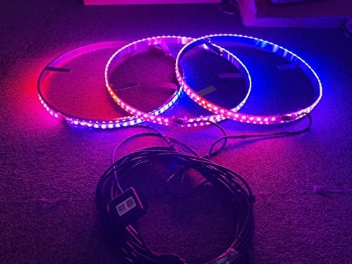 Sando Tech 15.5 '' Dream perseguindo luzes de anel da roda LED IP68 Série de fluxo multicolorido à prova