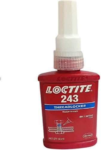 Loctita genuína Henkel 243 x 50ml de óleo de força média tolerante a lã Locker Blue Operating Temperature