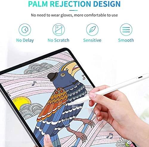 Caneta de caneta para iPad com rejeição de palmeira Flexível Sylus Lápis Compatível com Apple iPad Pro iPad