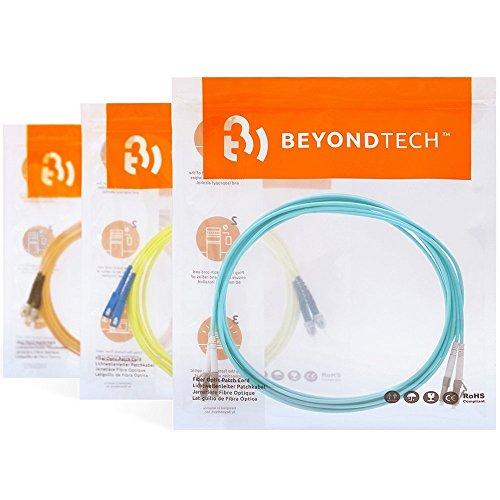 Beyondtech LC para ST Fiber Cable Multimode Duplex - 1m - 62,5/125um om1 LSZH Pureoptics Series
