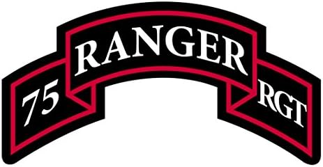 Exército dos EUA - 75º Ranger Regiment Tab Patch Decal