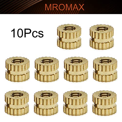 MROMAX M3 Inserções de rosca enrolada, 5 mm x 4 mm, bronze métrica de bronze inserção de inserção de incorporação,