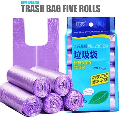 J Sacos simples de lixo humano Sacos de lixo 100pc Dousedora descartável 5 sacos de plástico de lixo Cozinha