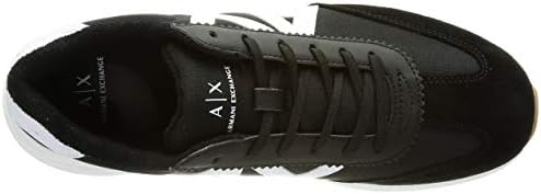 A | X Armani Exchange Men's Suede Toe Logo Sneaker