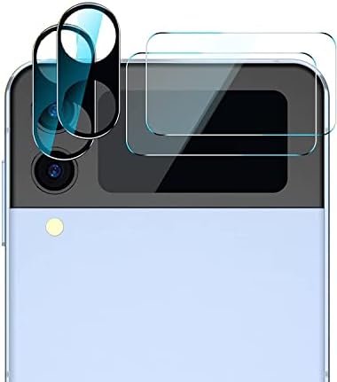Eleybteh [2+2 protetor de tela de embalagem para Samsung Galaxy Z Flip 4 Tela frontal e lente da