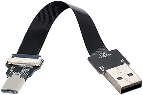 Chenyang cy tipo A USB 2.0 masculino para tipo C USB-C Dados masculinos de gabinete Slim FPC 20cm para