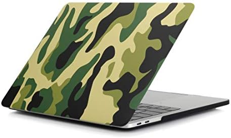 Caixa de celular Guoshu Bag verde Camouflage Padrão de laptop Decalques de água PC Case de proteção