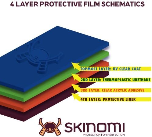 Protetor de tela Skinomi compatível com ZTE Warp Clear Techskin TPU Anti-Bubble HD Film