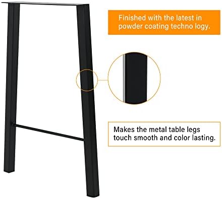 TC-Homeny 34 polegadas de barra de mesa de mesa Conjunto de 2 pernas de mobili