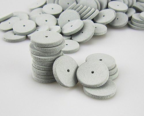 Airgoesin 100 rodas de polimento de borracha de silicone para emprego de unhas, joias rotativas ferramenta
