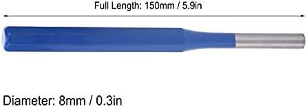 Conjunto de perfura de pino Fafeicy Roll, 8mm CRV -V Blue Spray Pin Pin Punch High Drain Drain