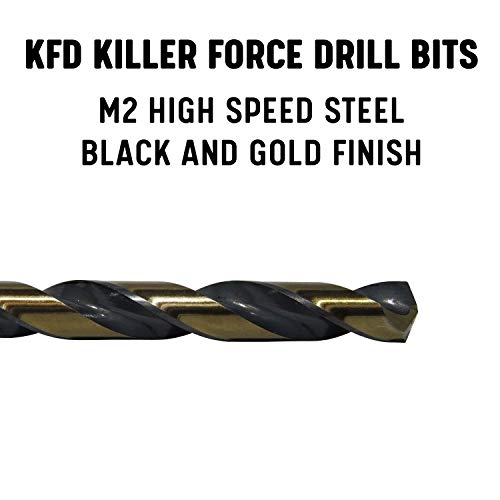 Drill America - KFDML3/32P12 3/32 Aço de alta velocidade Bit de broca de ponto de divisão KFD