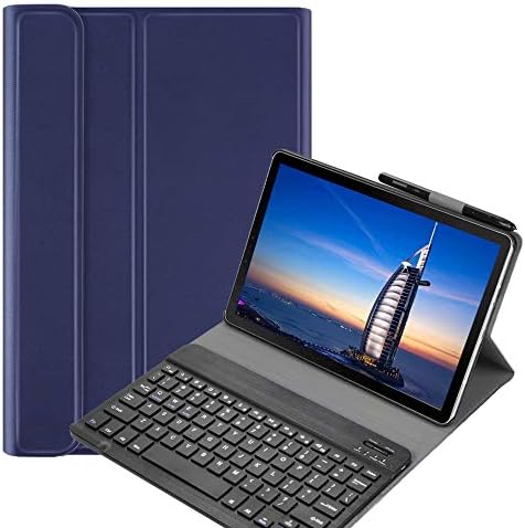 Caixa do teclado Ysmile para o Samsung Galaxy Tab S6 Lite 10.4, capa de teclado sem fio destacável com tampa fina
