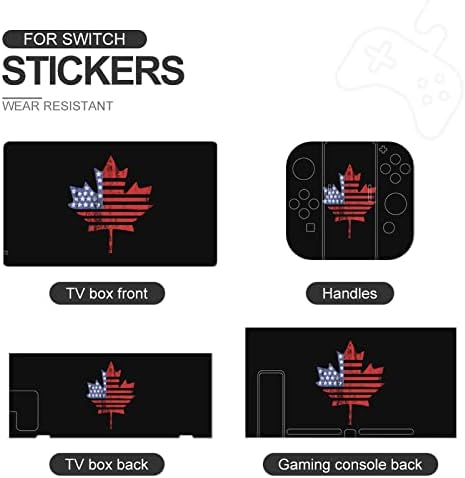 Decalques de capa de pele da bandeira de bordo do USA Canadá