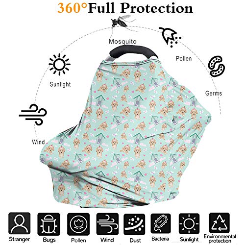 Capa de assento de carro de Chaqlin para bebês Carseat com doses de capa de protetor Cobertura Suger Skull Print
