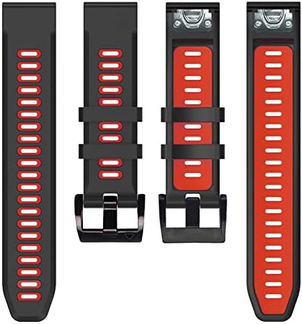 Ghfhsg 22 26mm de liberação rápida Silicone Watch Band Strap para Garmin Descent Mk1 Mk2 Mk2i Pulseira para Garmin Tactix Delta Bracelet Correa