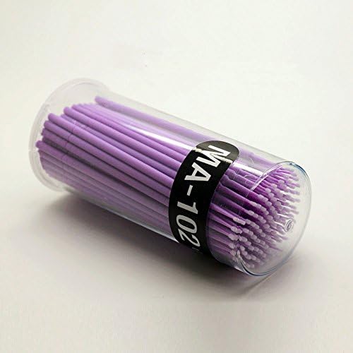 400pcs Dental Micro Applicador Dentro Aplicador Bendable Ultrafine Purple por Sohome