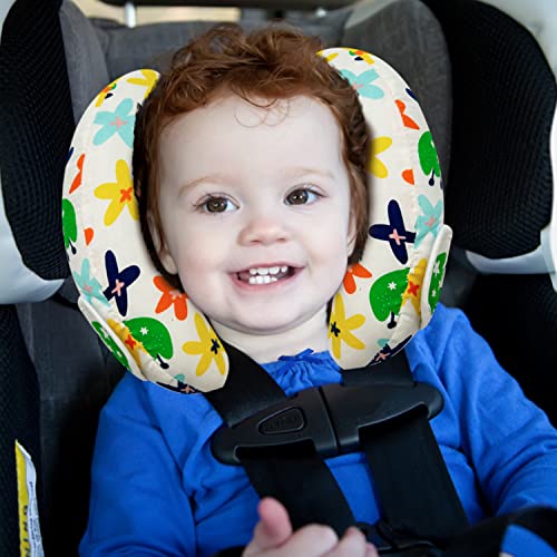 Suporte ao pescoço da cabeça do assento do carro bebê, inserção de segurança do carrinho ajustável