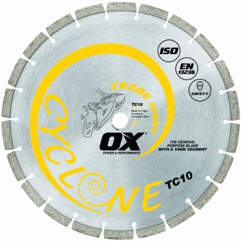 OX OX-TC10-12-20 Comércio Objetivo Geral de 12 polegadas Blade Diamond, Bore de 20 mm