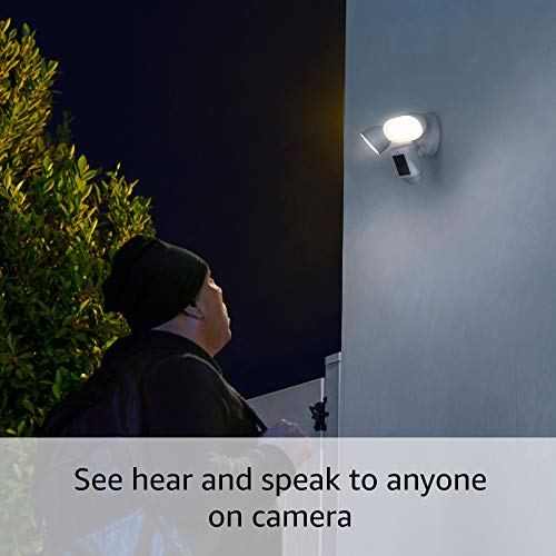 Anel FloodLight Cam Wired Pro Black With Echo Show 5