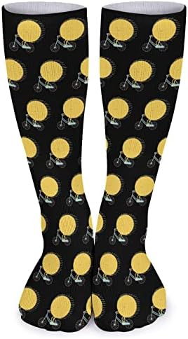 Ciclo Sun Sports Socks Meias quentes meias de meias altas para homens homens administrando uma festa