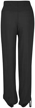Miashui bolso leggings plus size calças soltas soltas Botões de calça de moda casual Pontas de
