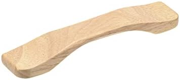 Uxcell 4pcs gaveta de madeira puxadores, distância de 3,78 a distância de madeira puxa 6,3 comprimento