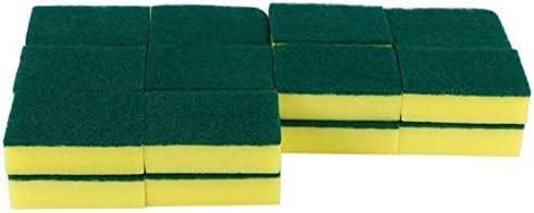 Zukeehm esponja esponjas de limpeza múltiplos de uso pesado esfregaram esponjas de esponja que
