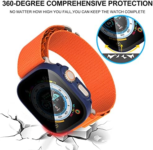Suoman 3 pacote para a Apple Watch Ultra 49mm Caso de protetor de tela de privacidade, [anti-peeping] Tampa