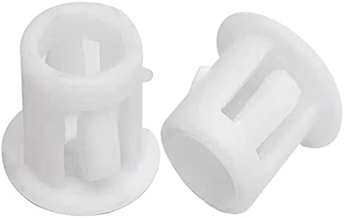 100pcs Snap plástico redondo em bloqueio de tipo, plugs de orifício branco Plugues de orifício de níquel de níquel
