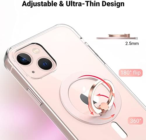 Suporte de anel de telefone magnético DuBin para iPhone 12 13 14 Pro/Max/Mini Grip e Stand Anel de dedos