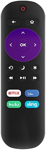 Replacement Remote Control Work for Sharp Roku TV LC-50N4000U LC-58Q7320U LC-58Q7300U LC-55LB481U LC-43LBU591U LC-58Q73900U LC-32N4000U LC-65Q7320U LC-58Q7370U LC-50LB371U LC-65Q7380U LC-65Q7350U