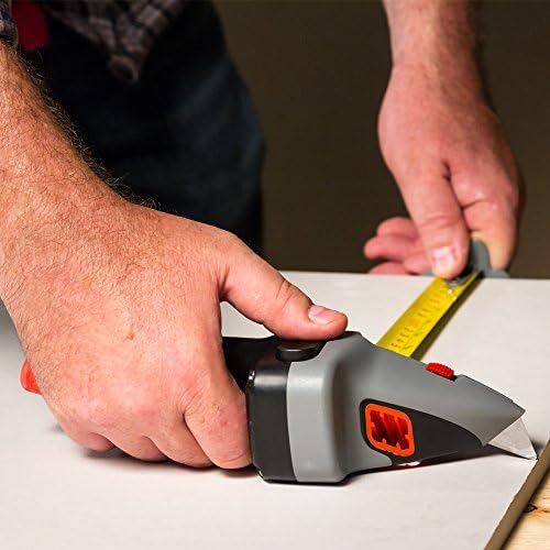 Drywall Axe All-in-One Hand Tool com fita adesiva e faca de utilidade-medir, marcar e cortar drywall,