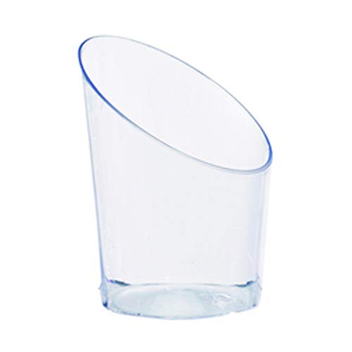 Packnwood Clear Plastic Mini Cup, Corte de ângulo, 1,77 altura, 1,77 de diâmetro