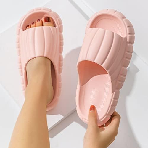 Flippers para mulheres em casa e ar livre cor banheiro plana Home Men Solid Bottom Flip Flip Sandals