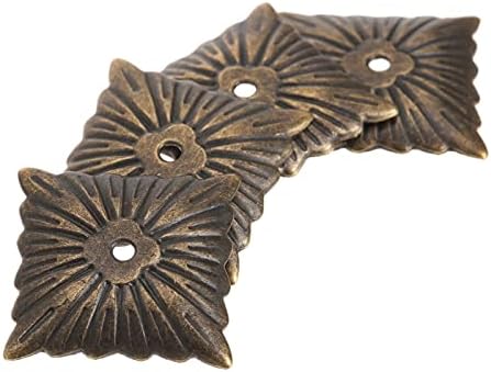 WodMB 100pcs 21x21mm unhas unhas de bronze antigo estofamento decorativo unhas tachão pregos por porta