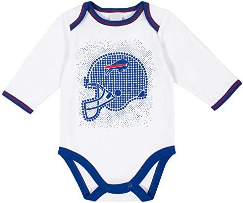 NFL Baby-Boys 3 Pack Bodysuit Poot Poot e Cap Registry Gift Greet Conjunto