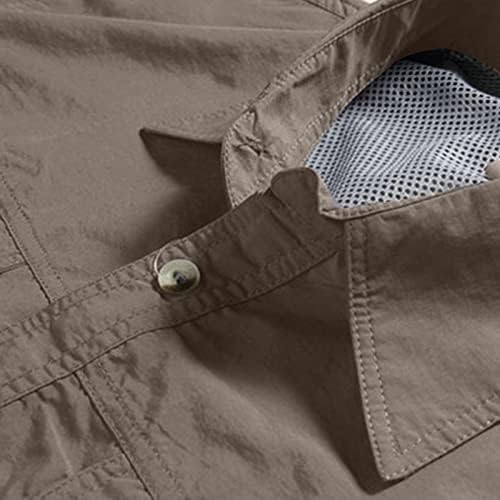 Tops para masculino Button Down Lapela Camisas casuais moda de manga comprida Blusa de casaco