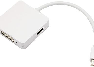 BL 0,15cm 3 em 1 mini DisplayPort para HDMI DVI DisplayPort Cable Adapter para Apple MacBook MacBook Pro