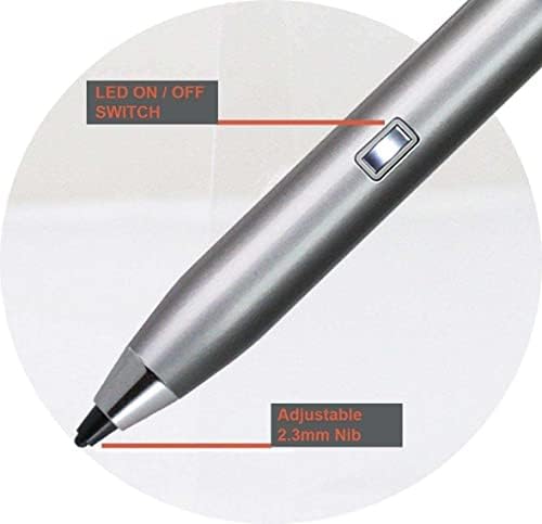 Caneta de caneta ativa de ponto fino de prata de broonel - compatível com o laptop Acer Aspire 5 A515-57 15,6