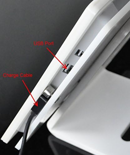 Tabcare Compatível MS Surface 3 Acrílico branco Anti-roubo Stand para exibição de loja, exibição, quiosque,