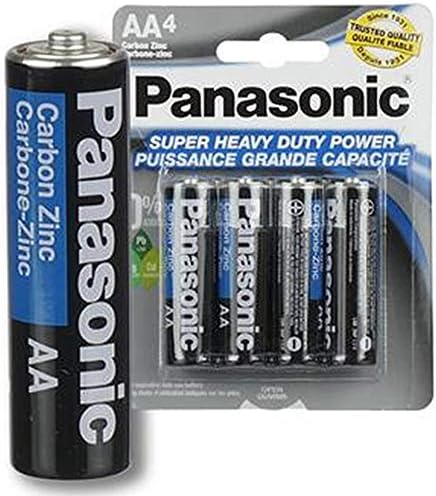 48 PC Panasonic AA-4 Carbon Zinc Super Baterias para serviço pesado Toda a bateria para propósito
