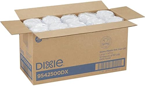 Dixie 9542500DXPK DOME DOME TIDAS THRUS, CIDADES DE PAPELO DE 10, 12 E 16 OL
