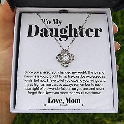 Presente para filha de mãe, mãe colar da filha, presente para o pingente de colar de jóias da filha,