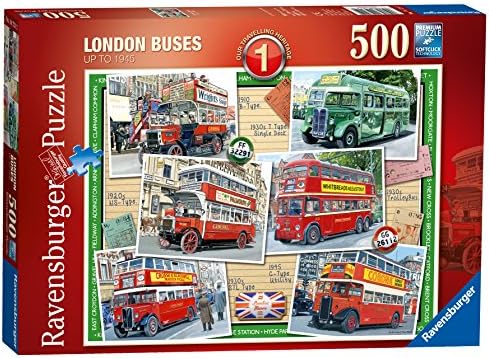 500pc London Buses até 1945 quebra -cabeça