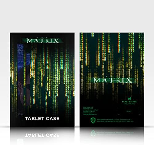 Os projetos de capa de cabeça licenciados oficialmente o Matrix Neo 1 Art Art Leather Book Carteira Capa compatível