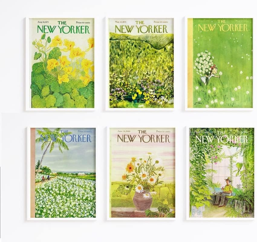 The New Yorker Magazine Prints, Vintage Magazine Print de verão, revista The New Yorker Art, revista retro The New