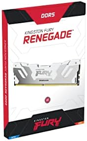 Kingston Fury Renegade Branco 64 GB 6000MT/S CL32 DDR5 DIMM | Overclocking | Intel XMP 3.0 | Kit de